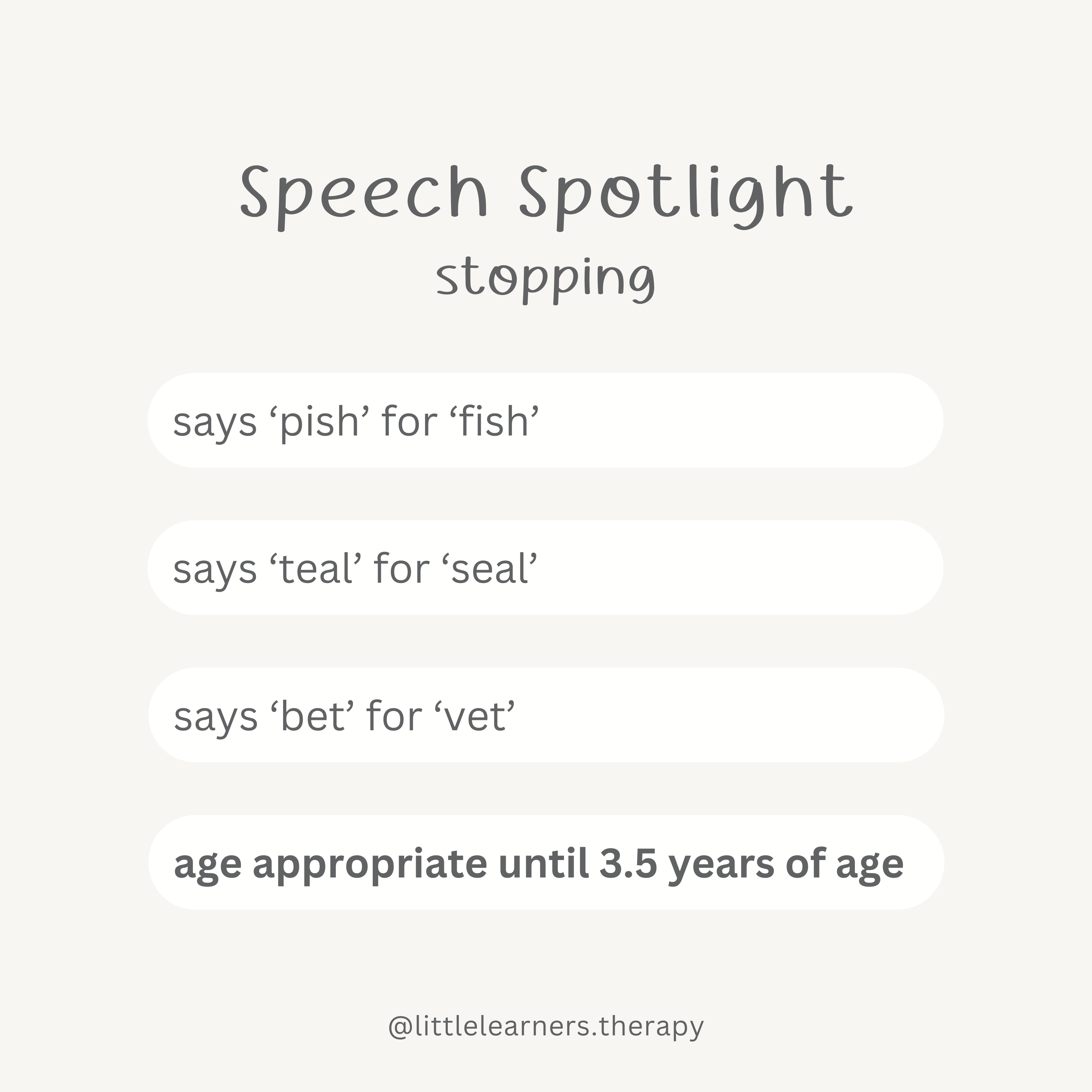 Example post 5 from @littlelearners.therapy Instagram